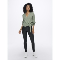 ONLY Wrap Strik Cardigan Mia Granite Green